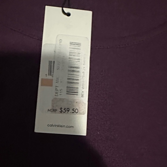 Calvin Klein Purple Long Sleeve Top - Picture 5 of 6